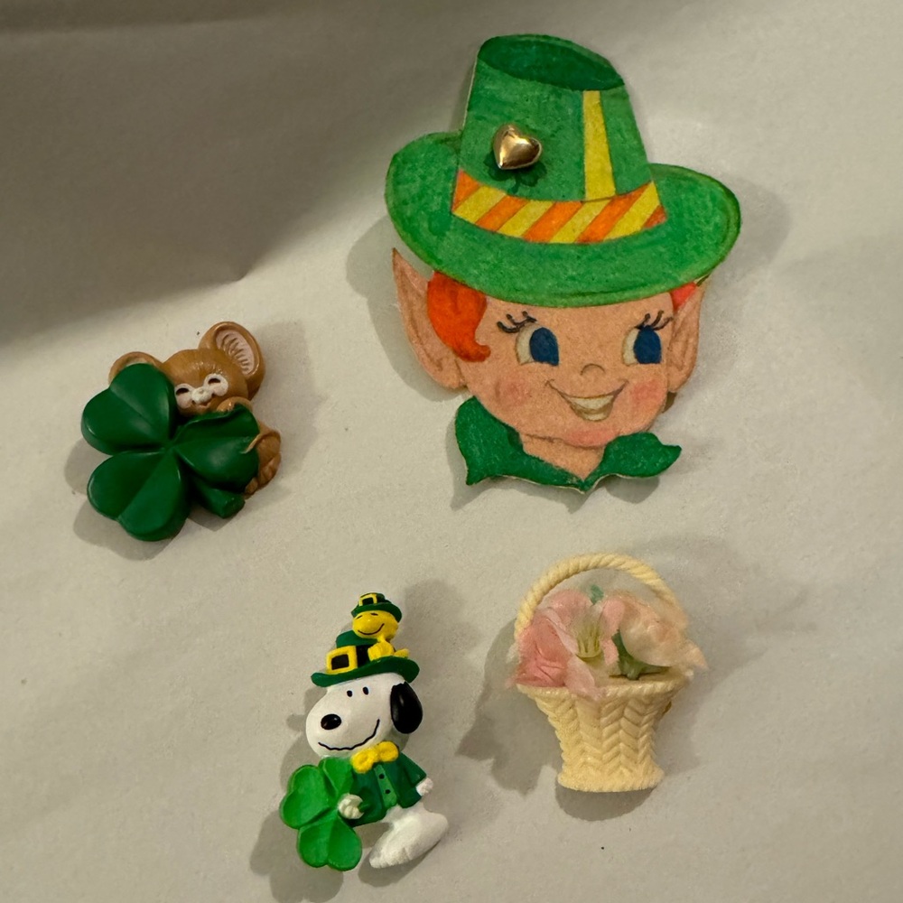 St. Patrick's Day Themed Pns Brooch Bundle Leprechaun Snoopy
